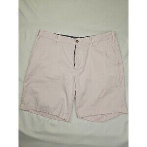 Nautica Shorts Mens 36 W Pink 100% Cotton Flat Front Lightweight Chino